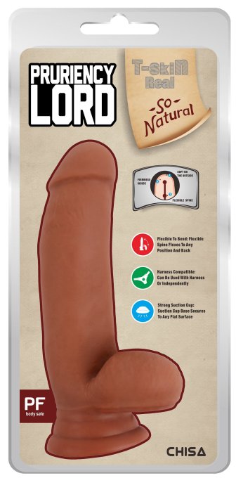 Gode réaliste Pruriency Lord 13 x 4cm Latino