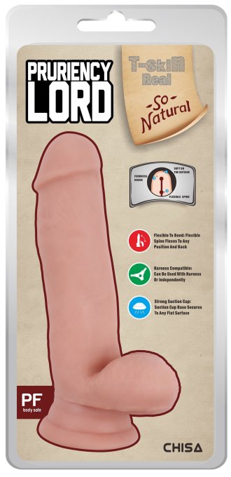 Gode réaliste Pruriency Lord 13 x 4cm