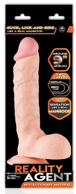 Gode réaliste Reality Agent 18 x 5cm