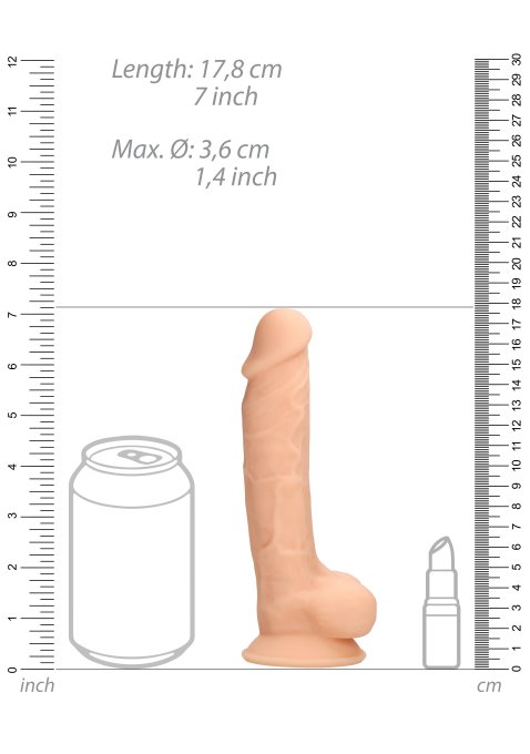 Gode réaliste Realrock 14 x 3.5 cm