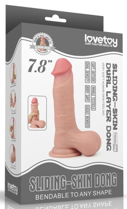 Gode réaliste Sliding Skin 15 x 4.8cm