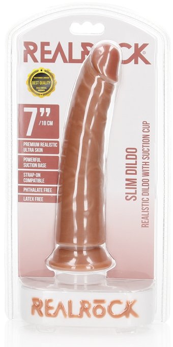 Gode réaliste Slim Dildo RealRock 18 x 4.2cm Latino