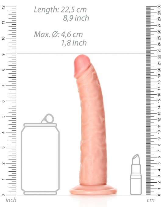 Gode réaliste Slim RealRock 20 x 4.6cm