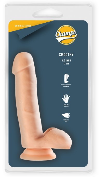 Gode réaliste Smoothy Champs 14 x 3.7cm