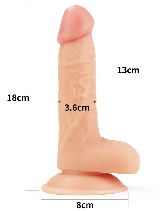 Gode réaliste Soft Dude 13 x 3.5cm