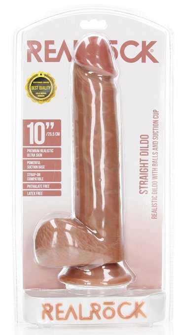 Gode réaliste Straight Dildo RealRock 21 x 5.3cm Latino