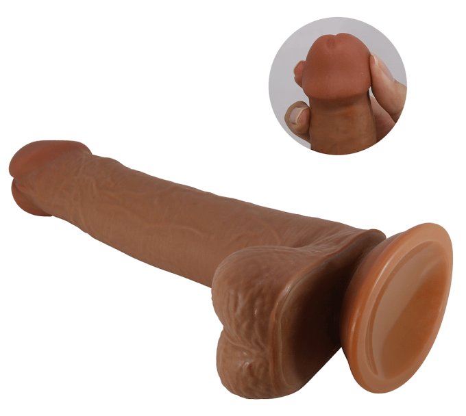 Gode réaliste Tallen 16 x 4 cm Marron