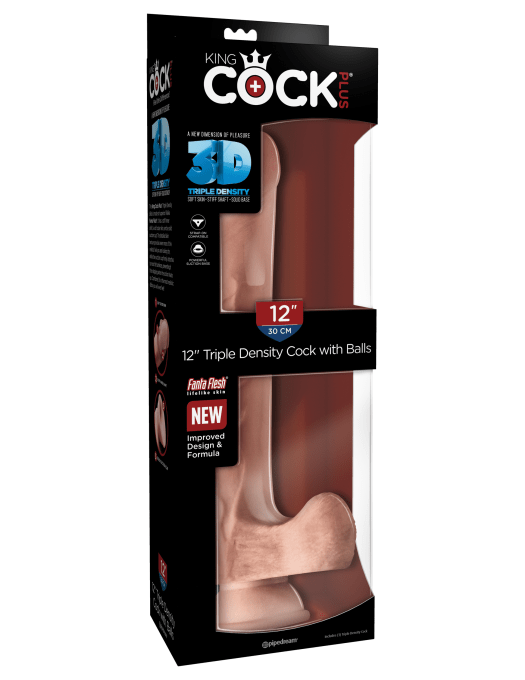 Gode réaliste Triple Density 12 - 26 x 5.6 cm