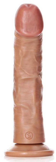 Gode réaliste Ventouse Curved RealRock 20 x 4.6cm Latino