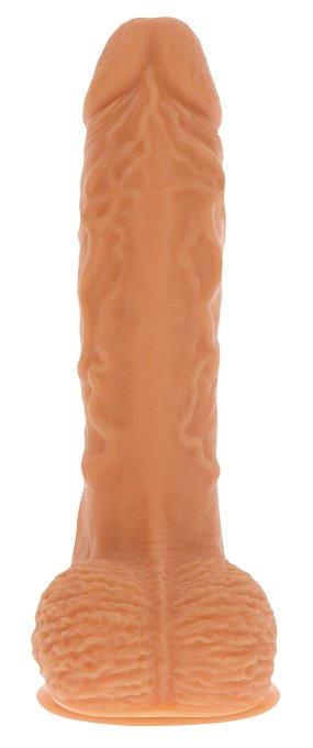 Gode réaliste vibrant à poussée Naked Real 16.5 x 4cm