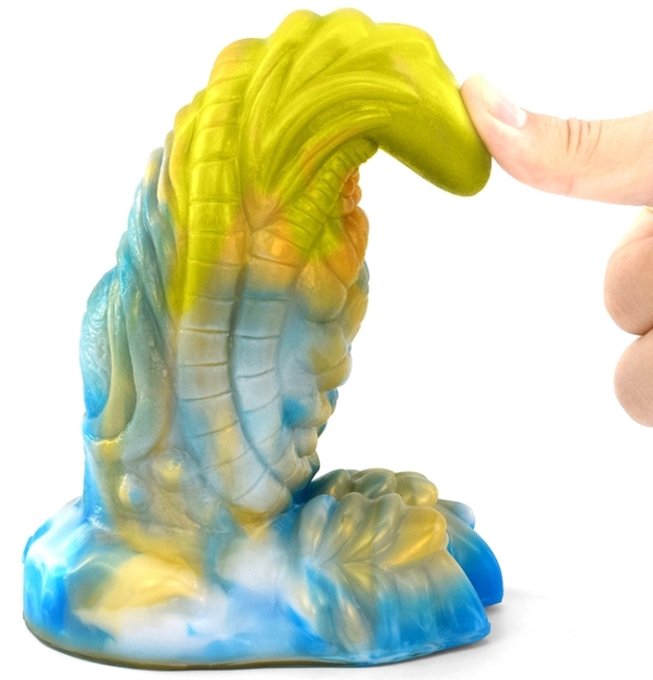 Gode Rhegax 16 x 6.5cm Doré-Bleu
