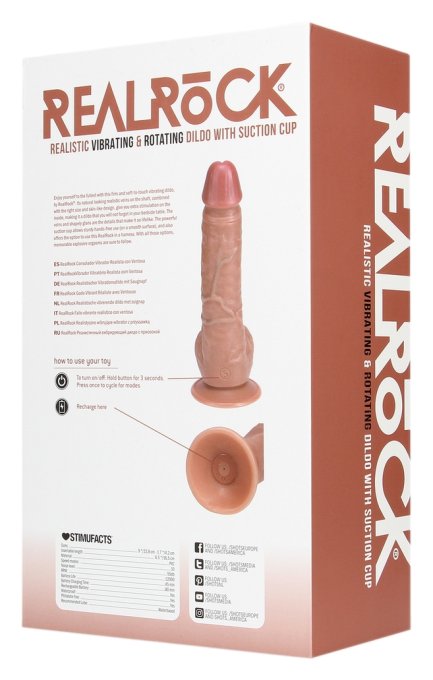 Gode Rotatif Envy Straight 17 x 4.4 cm Latino