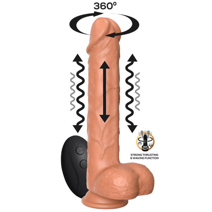 Gode Rotatif Vibrant Flavius 18 x 4.4cm