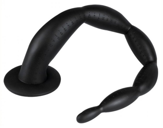 Gode Scale Beads S 30 x 3cm Noir