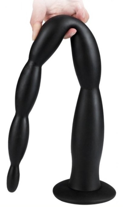 Gode Scale Beads S 30 x 3cm Noir