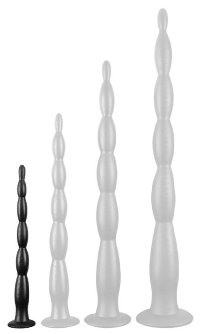 Gode Scale Beads S 30 x 3cm Noir
