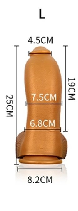 Gode silicone Ashika L 19 x 7.5cm