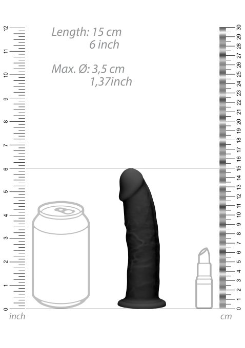 Gode silicone Realrock 14.5 x 3.7 cm
