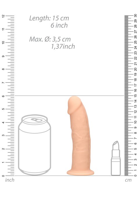 Gode Silicone Realrock 14.5 x 3.7cm