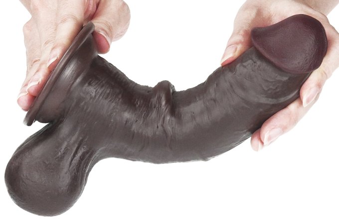 Gode Sliding Skin 15 x 4.8 cm Marron