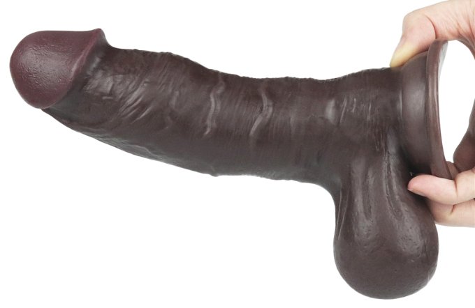 Gode Sliding Skin 15 x 4.8 cm Marron