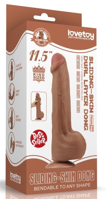 Gode Sliding Skin 20 x 5.3 cm Marron