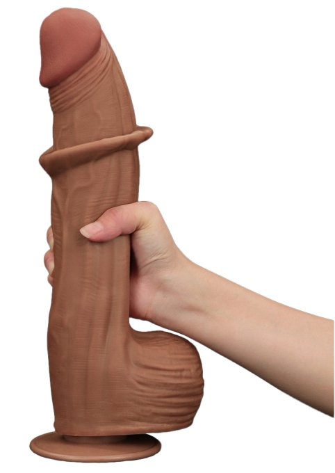 Gode Sliding Skin 23 x 6cm Marron