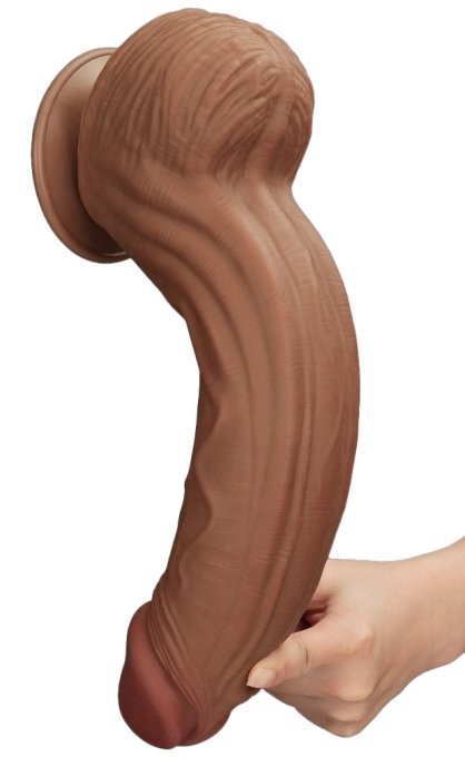 Gode Sliding Skin 23 x 6cm Marron