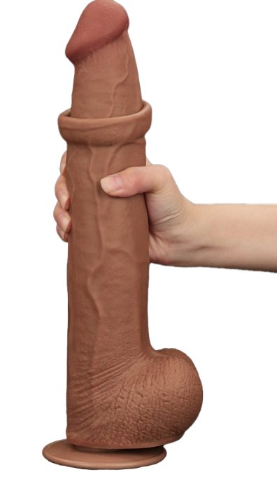Gode Sliding Skin 26 x 6cm Marron