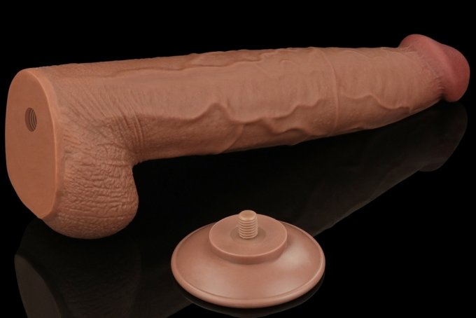Gode Sliding Skin 26 x 6cm Marron