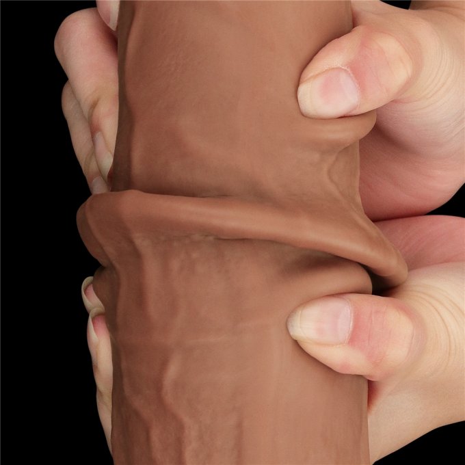 Gode Sliding Skin 26 x 6cm Marron