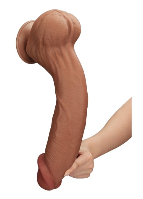 Gode Sliding Skin 27 x 6.5cm Marron