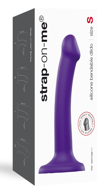 Gode Strap-On-Me Bendable S 15 x 3.5 cm Violet
