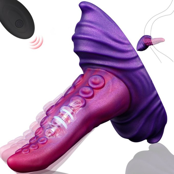 Gode tentacule vibrant Tongtak 15 x 6cm