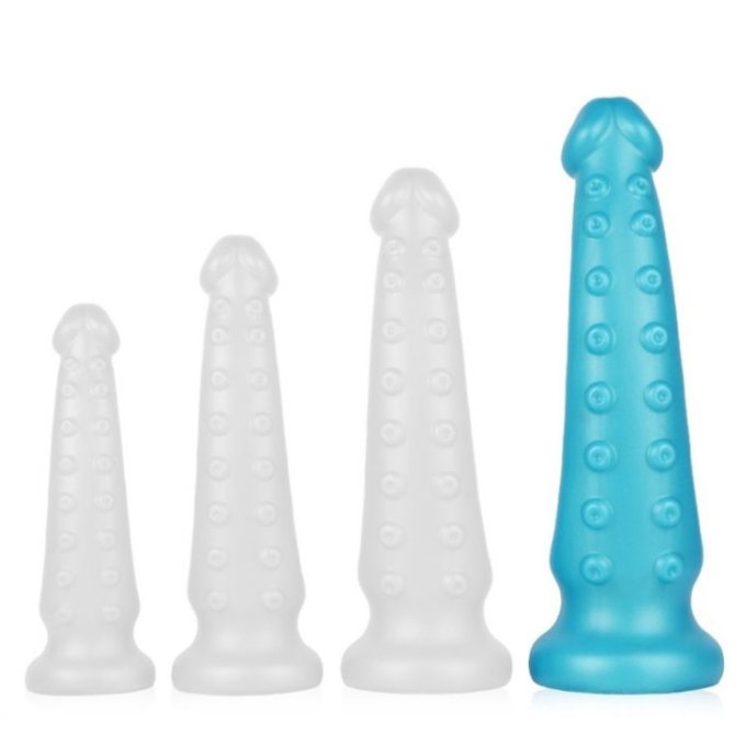 Gode Tentakel XL 30 x 7.5cm Bleu