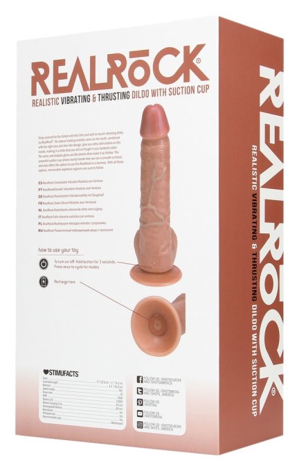 Gode Thrust Straight 17 x 4.4 cm Latino