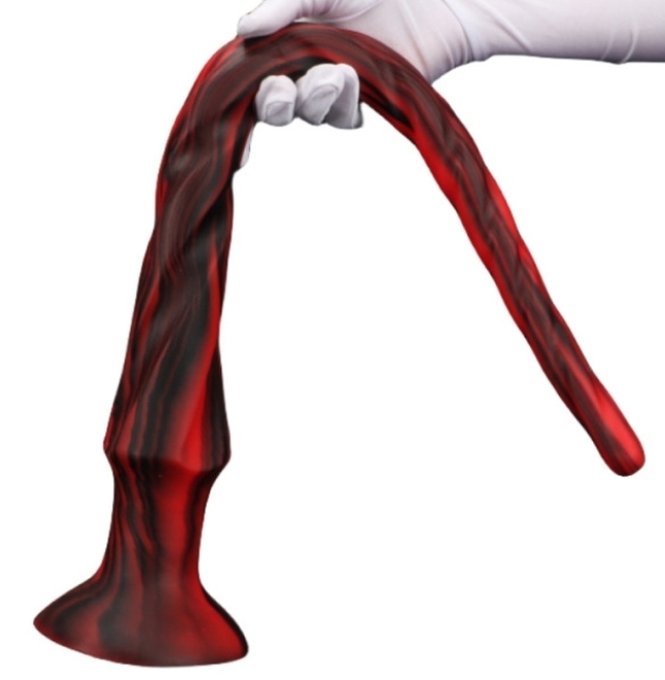 Gode Torthy M 46 x 4.7 cm Noir-Rouge