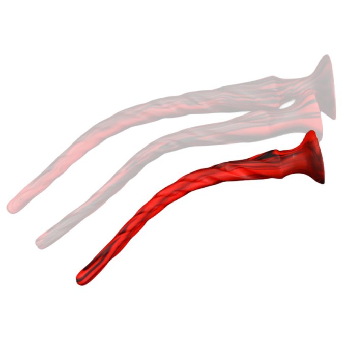 Gode Torthy S 37 x 4.2 cm Rouge-Noir