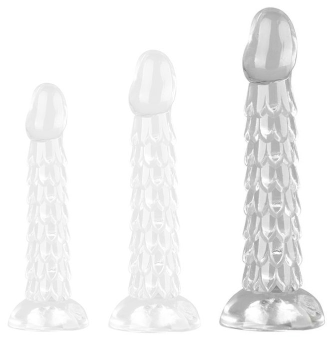 Gode Transparent Scales Mush L 20 x 4.5cm