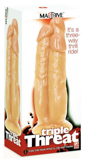 Gode Triple Threat 26 x 8.5cm