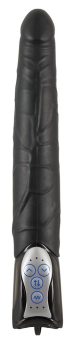 Gode Va-et-Vient Black Push 19 x 4cm