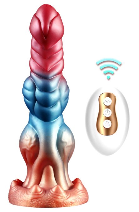 Gode Va-et-Vient Vibrant et Chauffant Drakolis 23.5 x 7cm