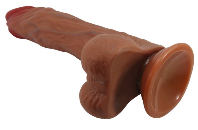 Gode Vibrant à Poussée Calisto 18 x 4.3 cm Marron