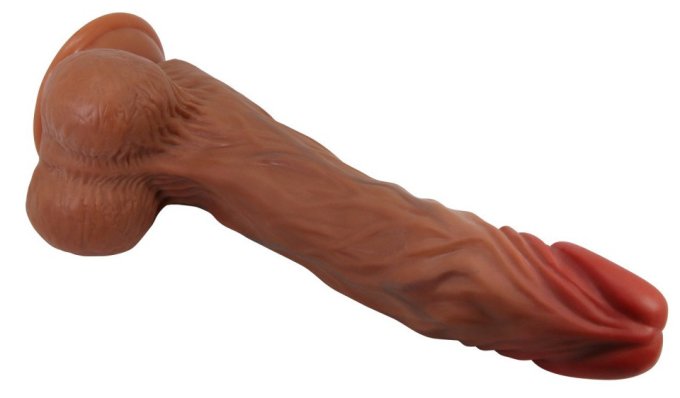 Gode Vibrant à Poussée Calisto 18 x 4.3 cm Marron