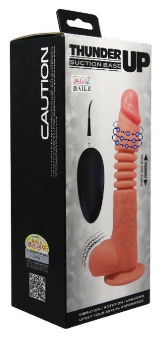 Gode vibrant à poussée Thunder Up 17 x 4cm