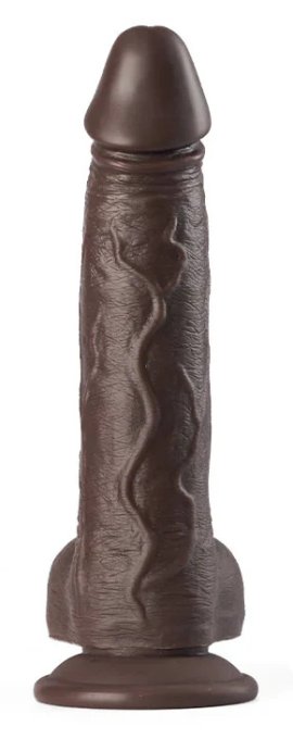 Gode Vibrant à Poussée Wardik 17 x 4cm Marron