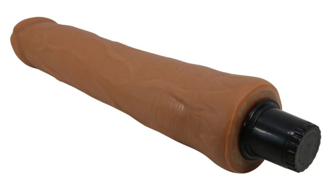 Gode Vibrant Alfredo 21 x 5.5cm Marron