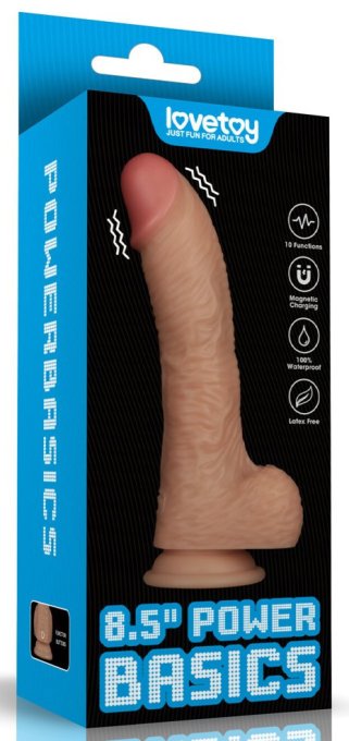 Gode Vibrant avec Bourses Power Basics 16 x 4.5cm