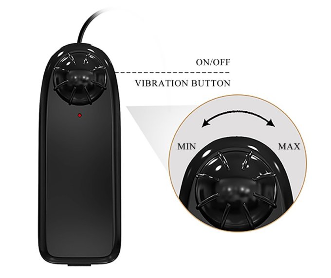 Gode Vibrant Catoblepas 14 x 4cm Marron