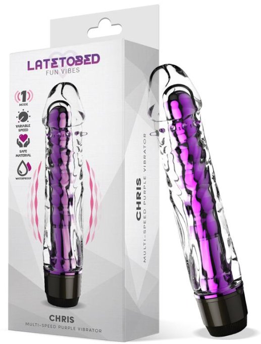 Gode vibrant Chris 14 x 3.3cm Violet